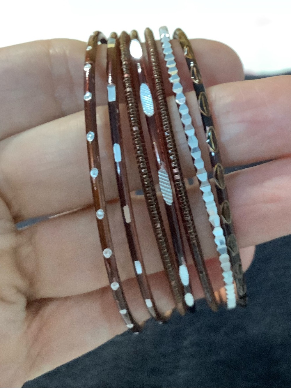 Von Maur Bangle Bracelet Set of 7